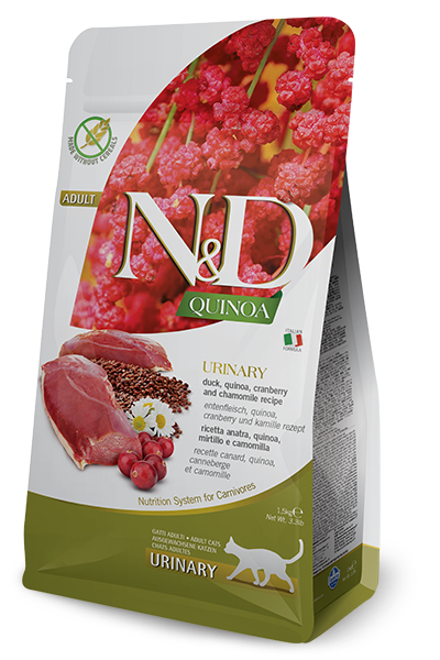Farmina Grain Free Cat Kibble | Urinary Duck Quinoa 11 lbs - The
