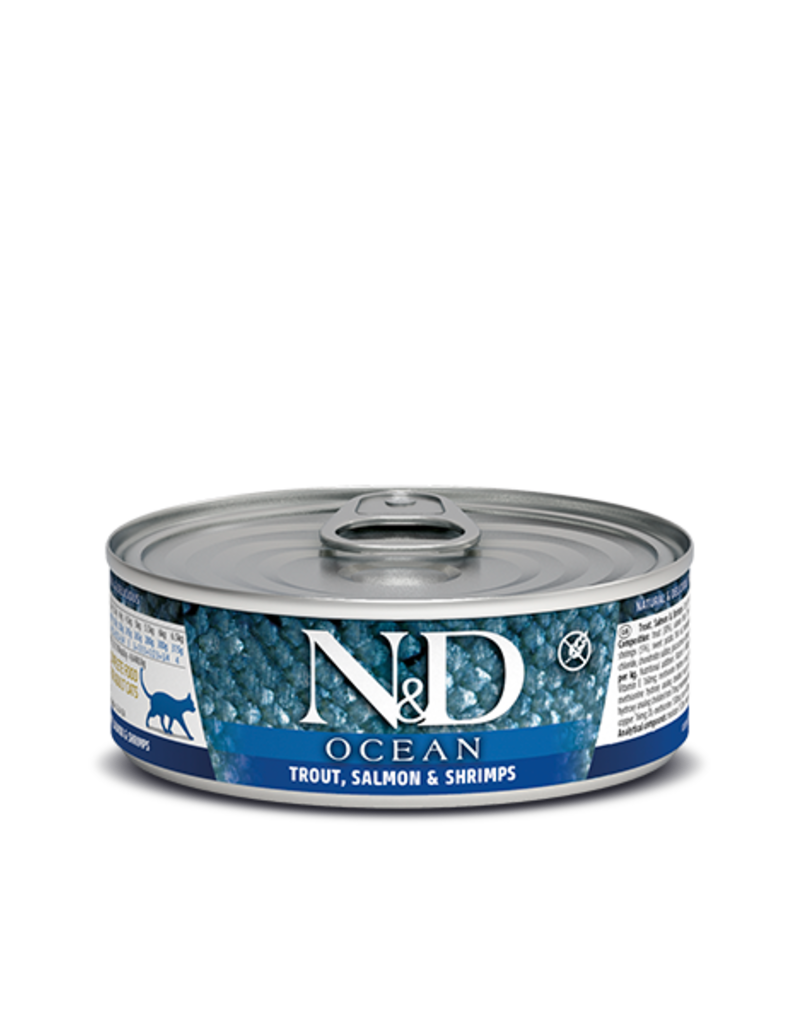 Farmina Pet Foods Farmina N&D Canned Cat Food | Ocean Trout, Salmon & Shrimp 2.5 oz single