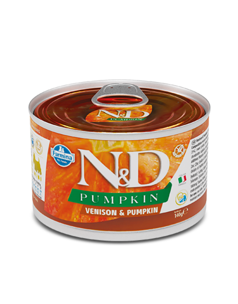 Farmina Pet Foods Farmina GF Dog Cans Pumpkin Venison & Apple Mini Adult 4.9 oz CASE