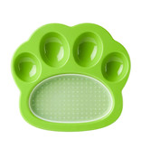 PetDreamHouse Pet Dream House PAW Interactive Feeder | 2 in 1 Slow Feeder & Lick Mat Green Small