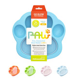 PetDreamHouse Pet Dream House PAW Interactive Feeder | 2 in 1 Slow Feeder & Lick Mat Blue Small