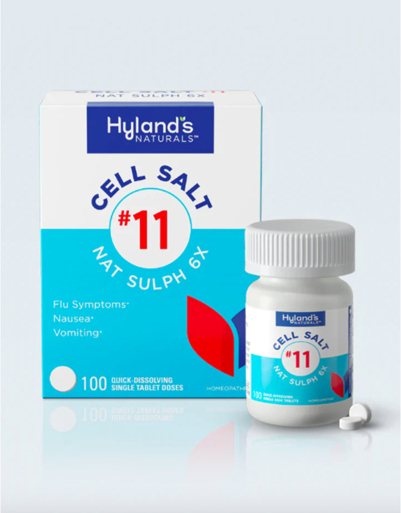 Standard Homeopathic Hylands Cell Salts #11 Nat. Sulph. 6X 100 Tablets