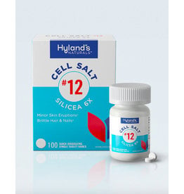 Standard Homeopathic Hylands Cell Salts #12 Silicea 6X 100 Tablets