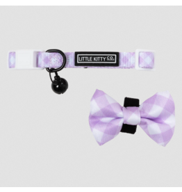 Little Kitty Co. Little Kitty Co. Collar & Bowtie | Berry Gingham Small