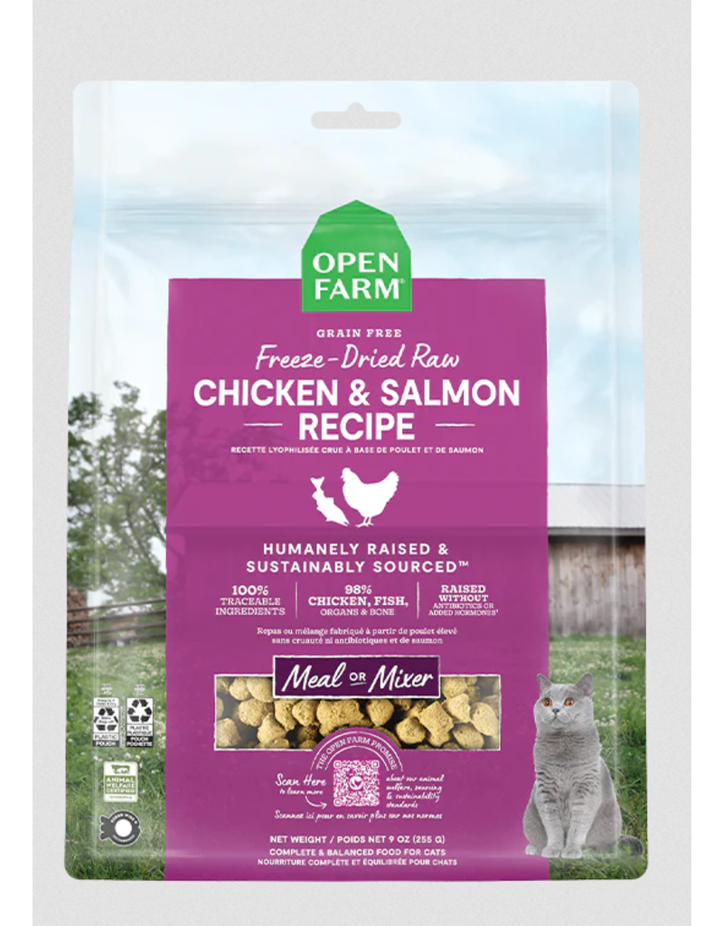 Open Farm Open Farm Cat Freeze Dried Morsels | Chicken & Salmon 9 oz