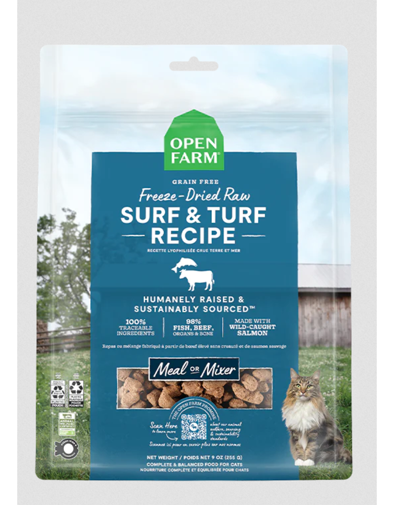 Open Farm Open Farm Cat Freeze Dried Morsels | Surf & Turf 9 oz