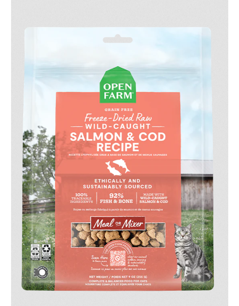 Open Farm Open Farm Cat Freeze Dried Morsels | Salmon & Cod 9 oz