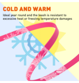 Dogline Dogline Biothane Waterproof 6 ' Leash | 1/2" Red