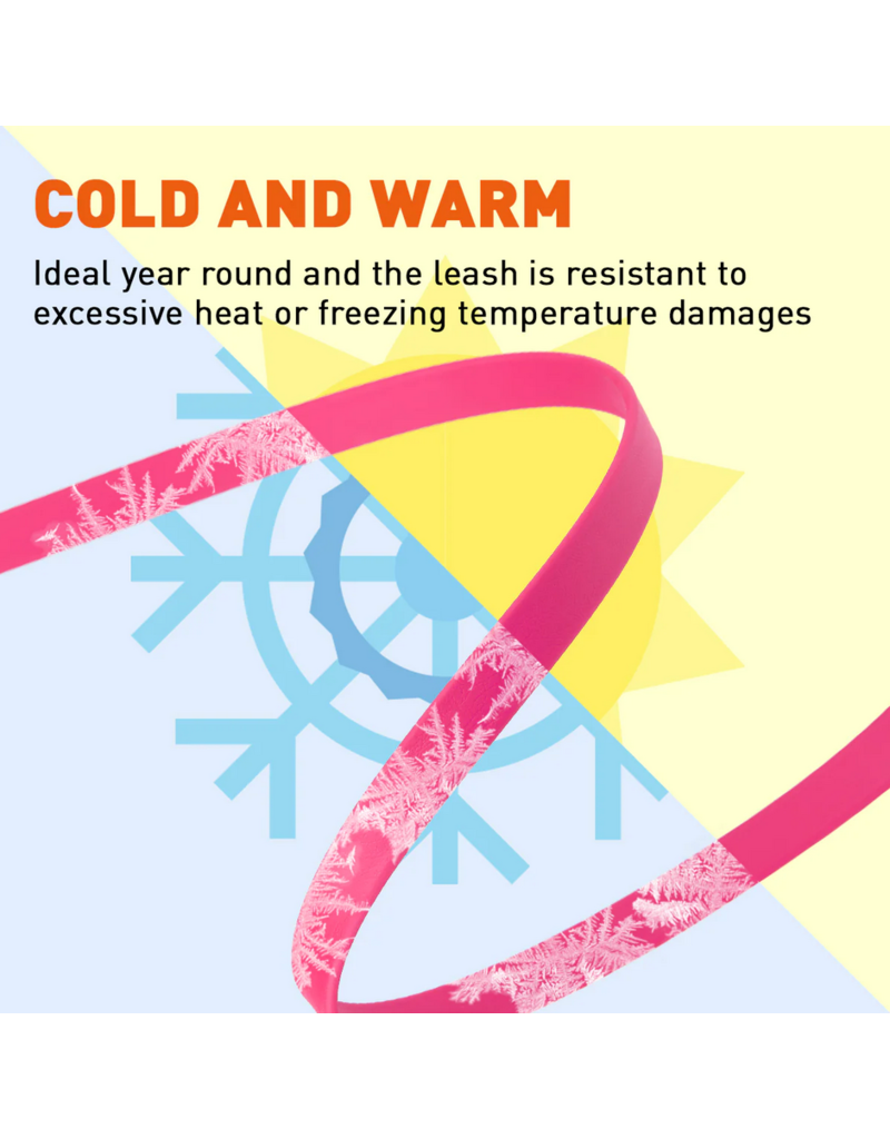 Dogline Dogline Biothane Waterproof 6 ' Leash | 1/2" Red