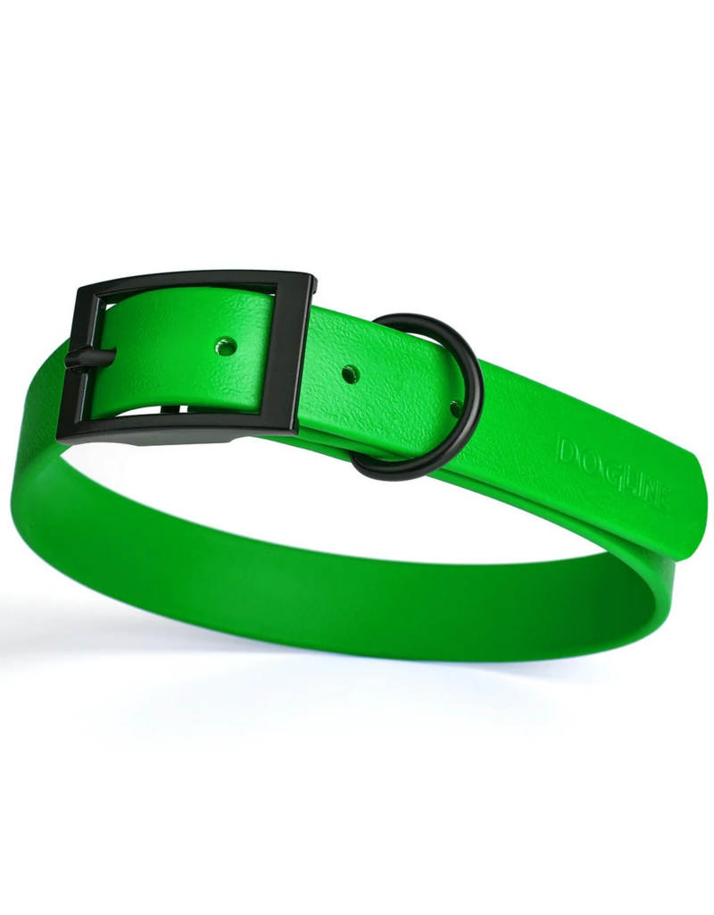 Dogline Dogline Biothane Waterproof Collar 3/4" | 15"-18" Neon Green