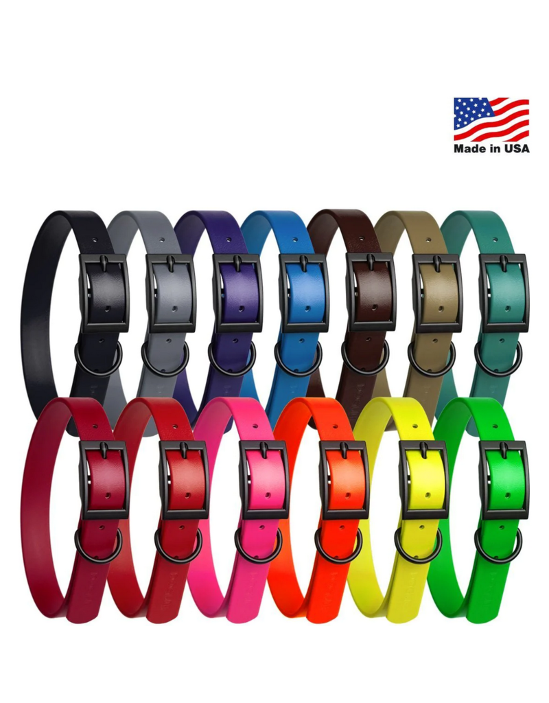 Dogline Dogline Biothane Waterproof Collar 1" | 22"-25" Neon Orange