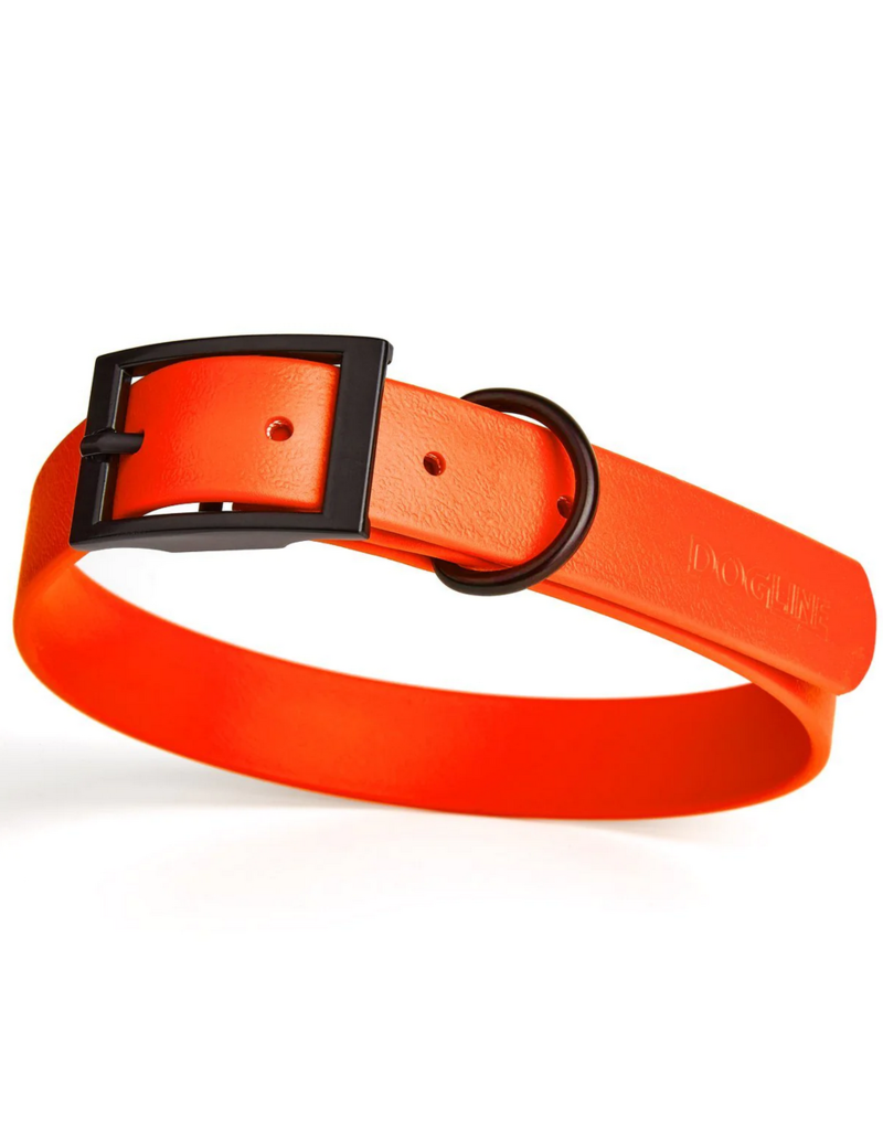 Dogline Dogline Biothane Waterproof Collar 1" | 22"-25" Neon Orange