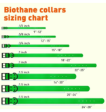 Dogline Dogline Biothane Waterproof Collar 5/8" | 12"-15" Neon Green