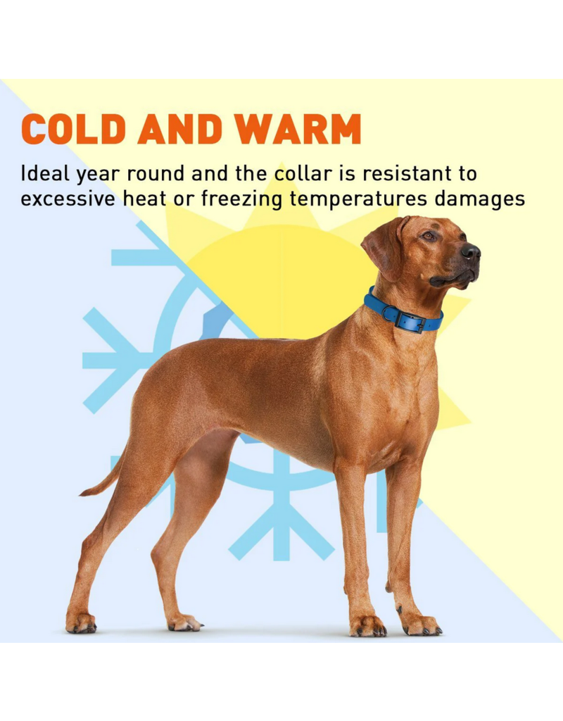 Dogline Dogline Biothane Waterproof Collar 3/4" | 15"-18" Grey