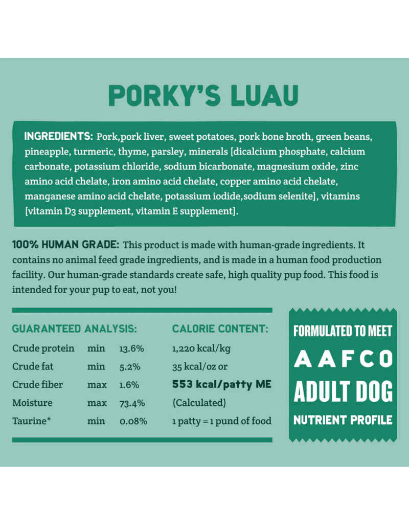 A Pup Above A Pup Above Gently Cooked | Porky's Luau Pork Recipe 20 lb CASE (*Frozen Products for Local Delivery or In-Store Pickup Only. *)