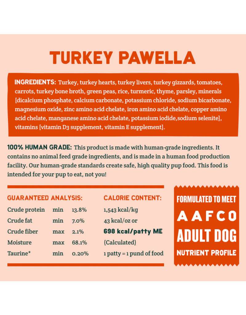 A Pup Above A Pup Above Gently Cooked | Turkey Pawella Recipe 20 lb CASE (*Frozen Products for Local Delivery or In-Store Pickup Only. *)