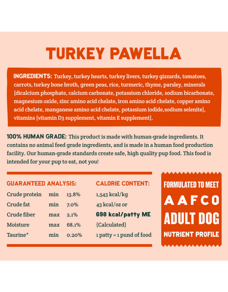 A Pup Above A Pup Above Gently Cooked | Turkey Pawella Recipe 7 lb (*Frozen Products for Local Delivery or In-Store Pickup Only. *)