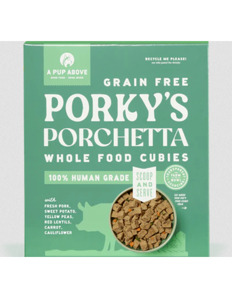 A Pup Above A Pup Above GF Whole Food Cubies |  Porky's Porchetta 2 lb CASE