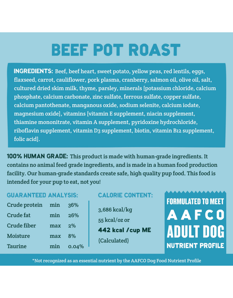 A Pup Above A Pup Above GF Whole Food Cubies | Beef Pot Roast 2 lb CASE