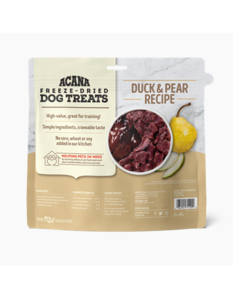 Acana Acana Freeze Dried Dog Treats Duck & Pear 3.25 oz