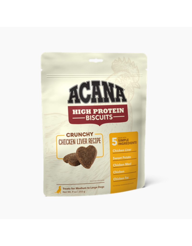 Acana Acana High Protein Biscuits | Chicken Liver Recipe Large 9 oz