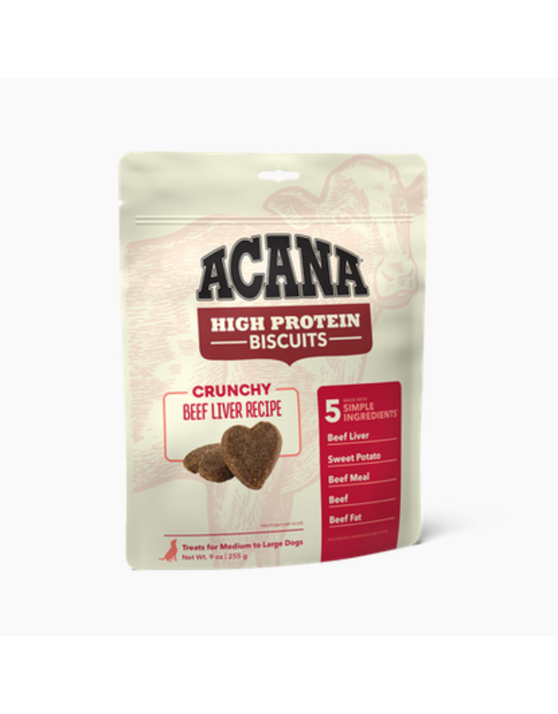 Acana Acana High Protein Biscuits | Beef Liver Recipe Large 9 oz