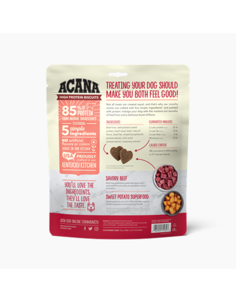 Acana Acana High Protein Biscuits | Beef Liver Recipe Small 9 oz