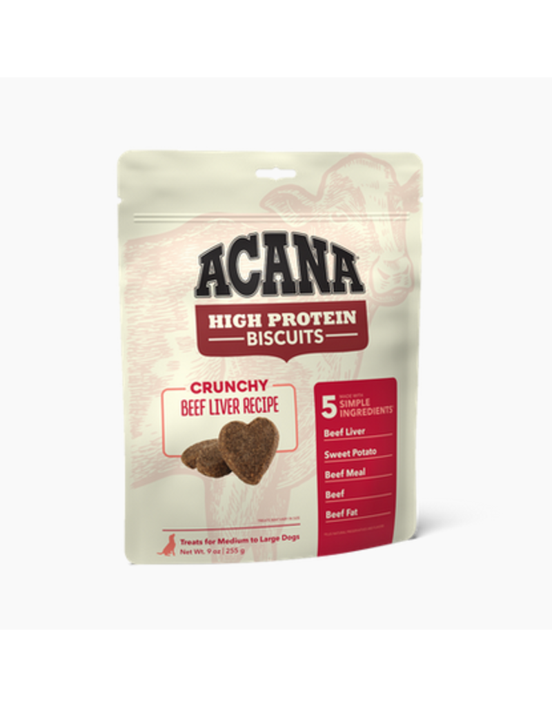 Acana Acana High Protein Biscuits | Beef Liver Recipe Small 9 oz