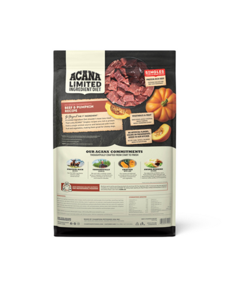 Acana Acana Singles Dog Kibble | Beef and Pumpkin 4.5 lb