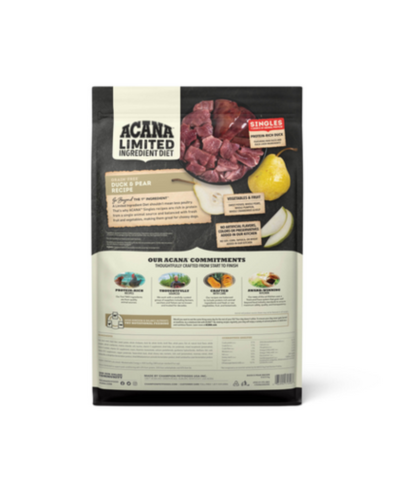 Acana Acana Singles Dog Kibble | Duck & Pear 4.5 lb