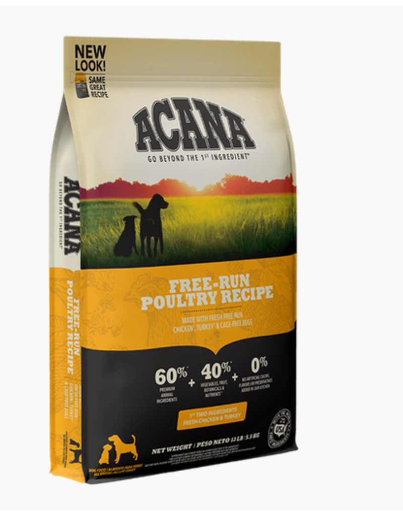 Acana Acana 60/40 Dog Kibble Free Run Poultry Formula 25 lb