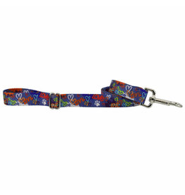 2 Hounds Design 2 Hounds Design Earthstyle | Keystone 6' Leash 5/8", Love Graffiti Blue