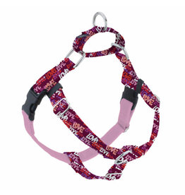 2 Hounds Design 2 Hounds Design Earthstyle | Medium 1" Freedom Harness & Leash - Love Graffiti Red