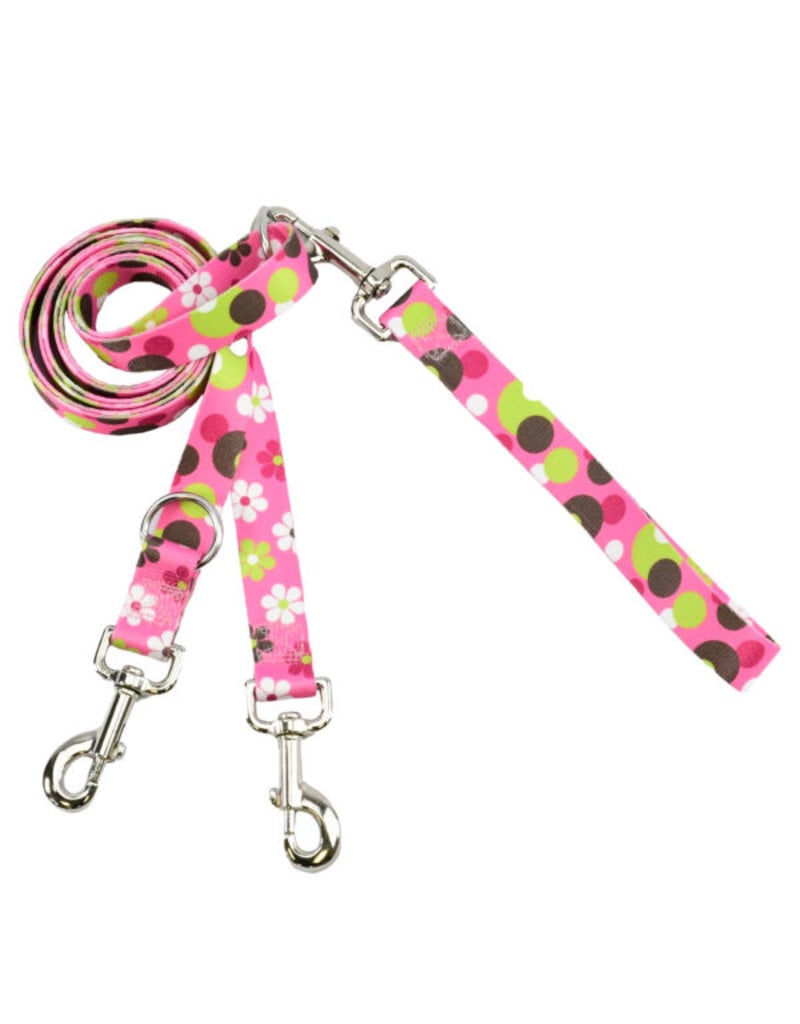 2 Hounds Design 2 Hounds Design Earthstyle | Large 1" Freedom Harness & Leash - Daisy Dot