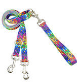 2 Hounds Design 2 Hounds Design Earthstyle | Large 1" Freedom Harness & Leash - ROY G BIV