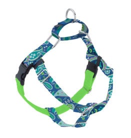 2 Hounds Design 2 Hounds Design Earthstyle | XLarge 1" Freedom Harness & Leash - Paw Paisley