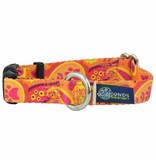 2 Hounds Design 2 Hounds Design Earthstyle | Keystone 5/8" Small Collar Side Release, Orange Paisley