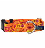 2 Hounds Design 2 Hounds Design Earthstyle | Keystone 5/8" Small Collar Side Release, Orange Paisley