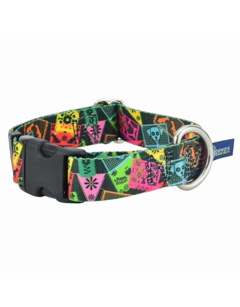 2 Hounds Design 2 Hounds Design Earthstyle | Keystone 5/8" Small Collar Side Release, Paper Flags