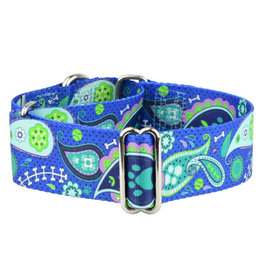 2 Hounds Design 2 Hounds Design Earthstyle | Keystone 5/8" Small Collar Side Release, Paw Paisley