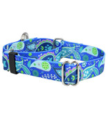 2 Hounds Design 2 Hounds Design Earthstyle | Keystone 5/8" Small Collar Side Release, Paw Paisley