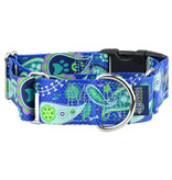 2 Hounds Design 2 Hounds Design Earthstyle | Keystone 5/8" Small Collar Side Release, Paw Paisley