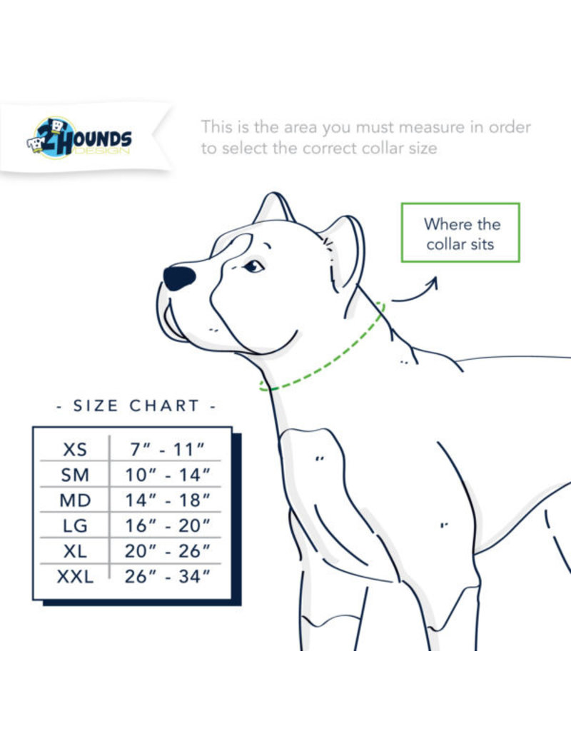 2 Hounds Design 2 Hounds Design Earthstyle | Keystone 1" Medium Collar Side Release, Daisy Dot