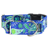 2 Hounds Design 2 Hounds Design Earthstyle | Keystone 1" Medium Collar Side Release, Paw Paisley