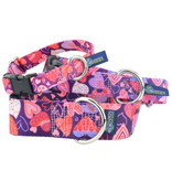 2 Hounds Design 2 Hounds Design Earthstyle | Keystone 1" Medium Collar Side Release, Wild Hearts