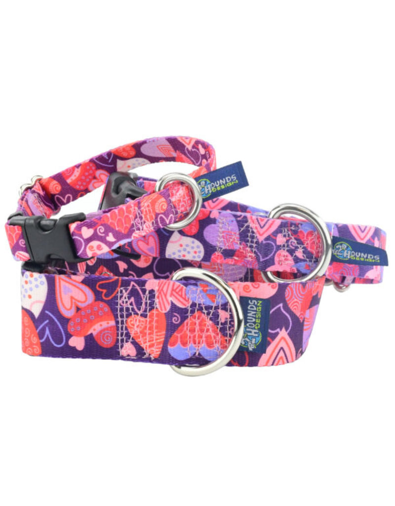 2 Hounds Design 2 Hounds Design Earthstyle | Keystone 1" Medium Collar Side Release, Wild Hearts