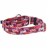 2 Hounds Design 2 Hounds Design Earthstyle | Keystone 1" XLarge Collar Side Release, Love Graffiti Red