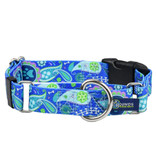 2 Hounds Design 2 Hounds Design Earthstyle | Keystone 1" XLarge Collar Side Release, Paw Paisley