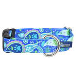 2 Hounds Design 2 Hounds Design Earthstyle | Keystone 1" XLarge Collar Side Release, Paw Paisley