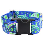 2 Hounds Design 2 Hounds Design Earthstyle | Keystone 1" XLarge Collar Side Release, Paw Paisley